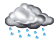 90% risk of rain