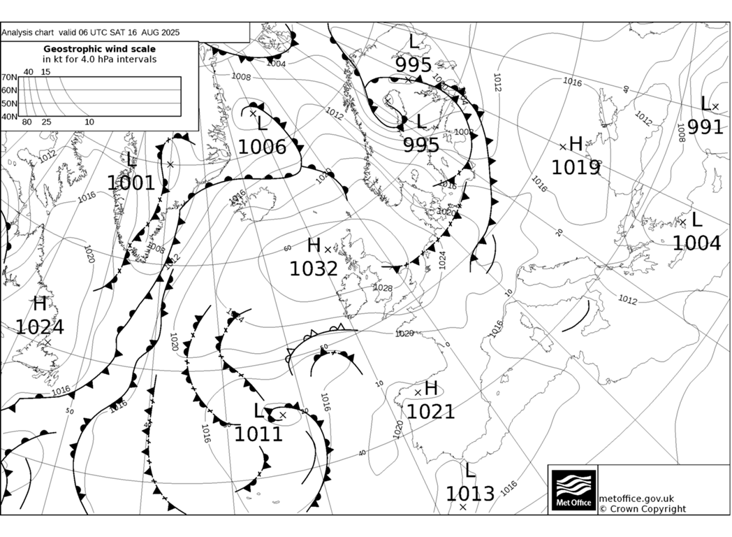 Met Office Fax Synoptic Chart
