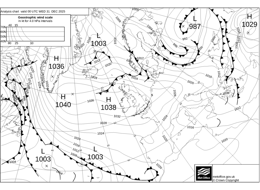 Met Office Fax Synoptic Chart