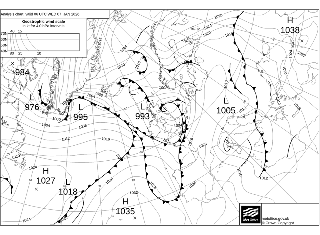 Met Office Fax Synoptic Chart