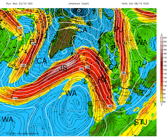 current weather map jet stream