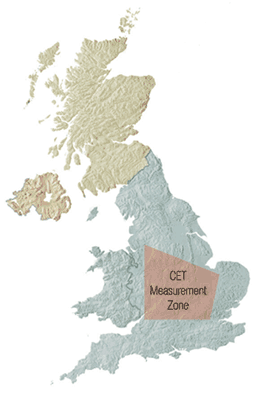 UK CET Map