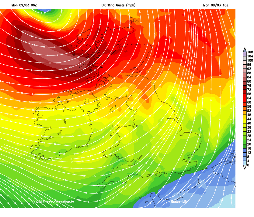 A stormy Monday Night Ahead
