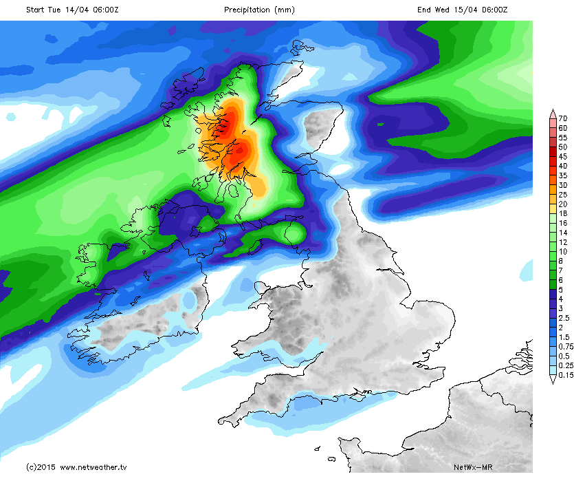 Plenty of rain over the next couple of days