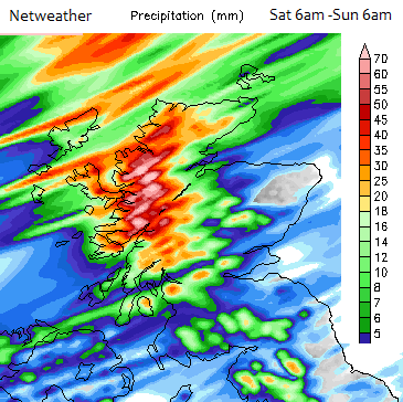 Rain, rain go away Manchester, Cardiff and Glasgow