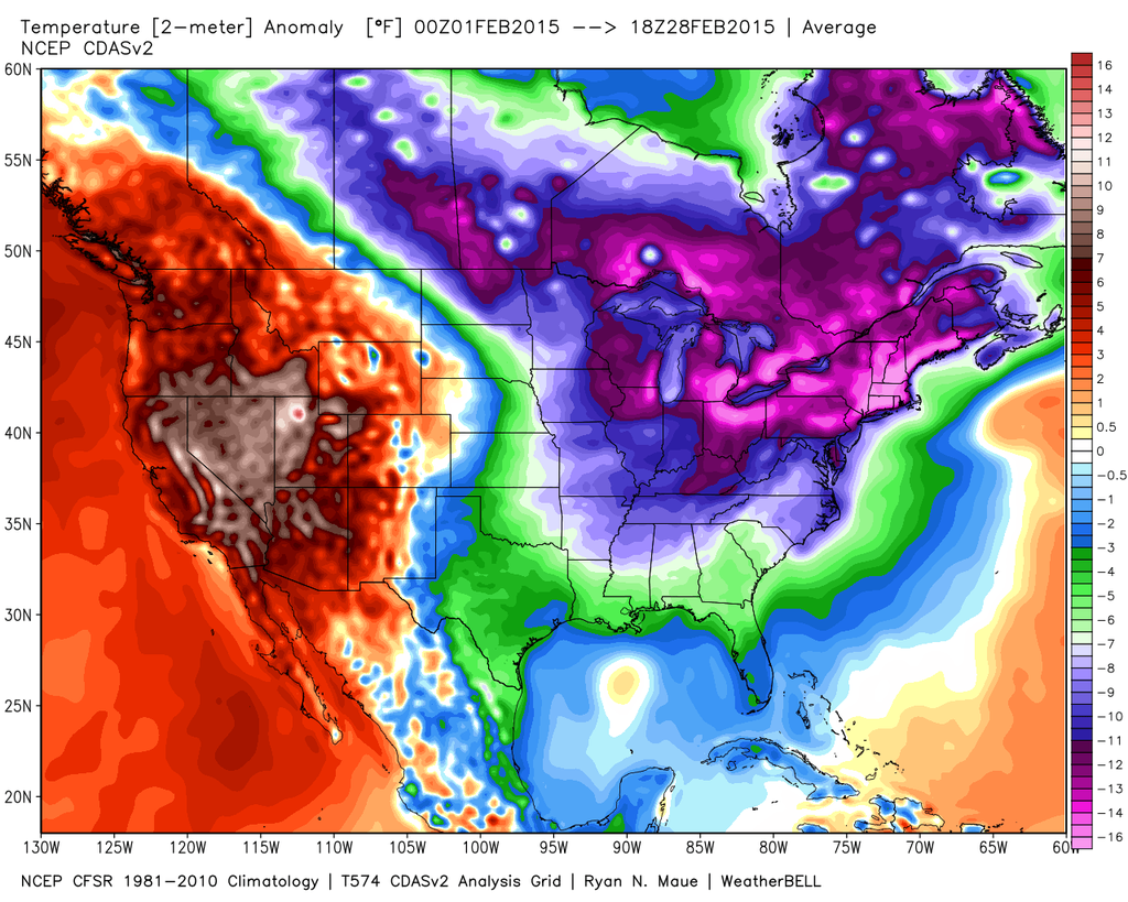 Spring To Finally Arrive In Brutally Cold & Snowy Eastern U.S.?