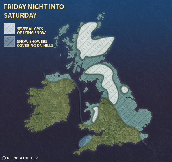 Expected snowfall this weekend