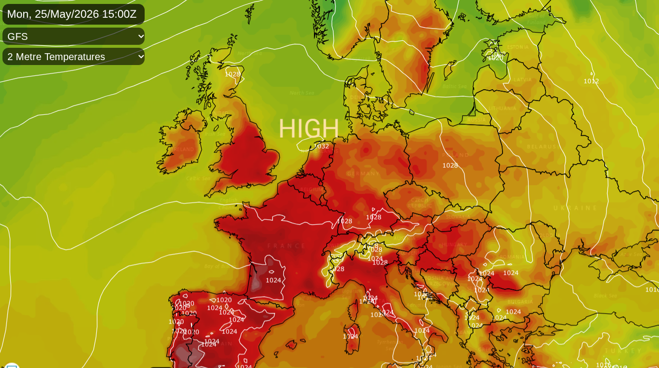May temperature record of 32.8C from 1944 under threat this Bank Holiday weekend