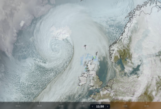 Deep Icelandic low will help steer colder air over the UK ready for a settled weekend