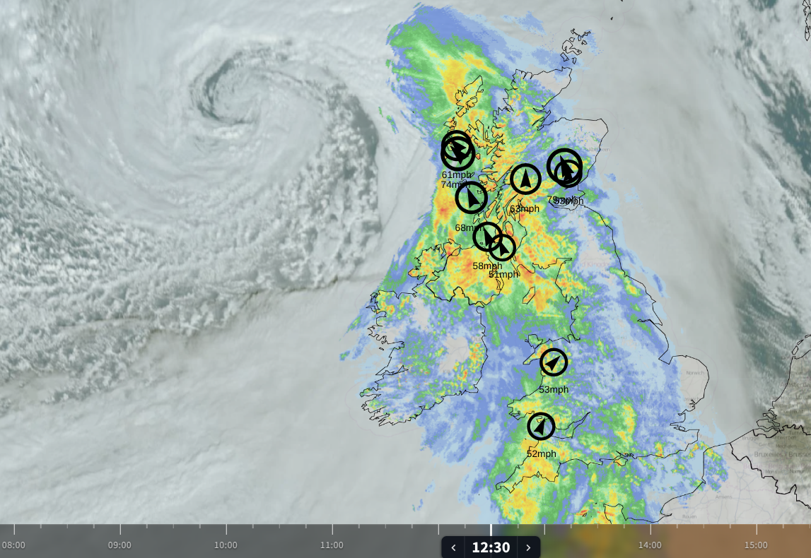 An increasingly wild weekend as Storm Boelo moves over northern Britain