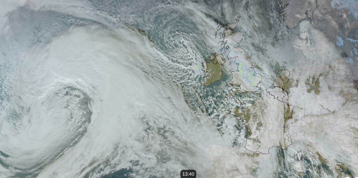 Wind and rain to end the working week