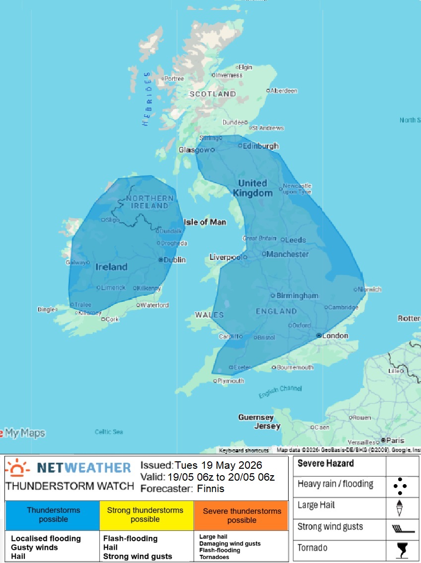 Severe Convective Weather & Storms Forecast - Netweather.tv