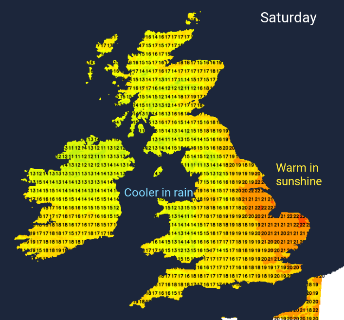 Much needed rain interrupts Saturday with a windy Sunday to follow