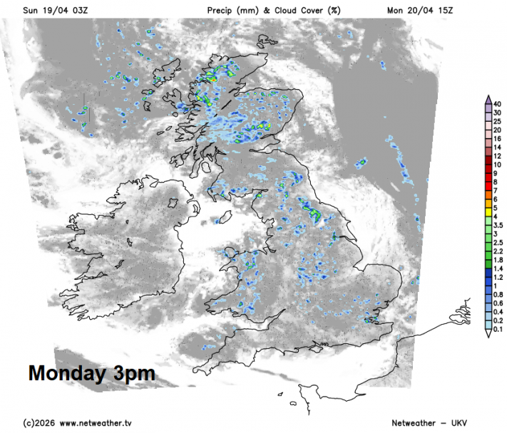 Largely dry and sunny week ahead, on the cool side in the easterly breeze