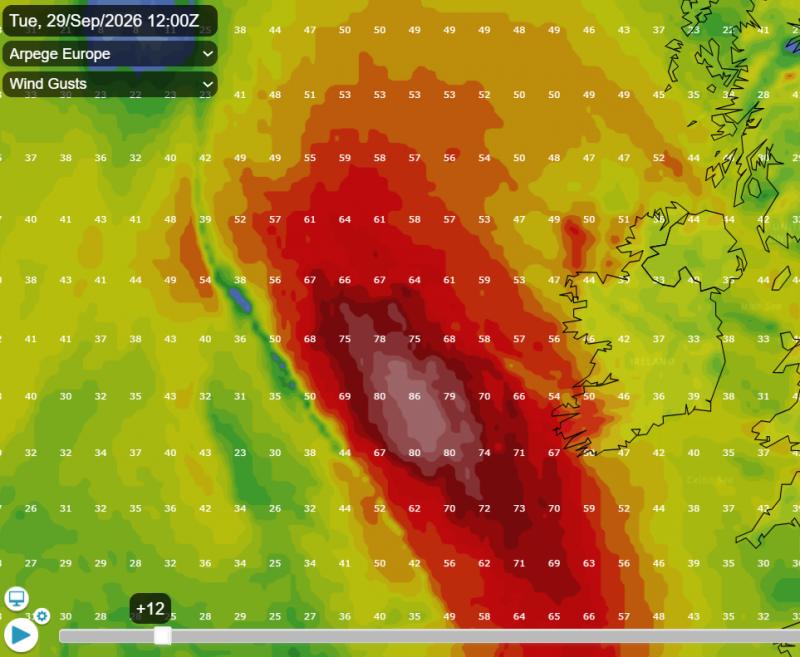 Windy Draw Windstorm deepening to the west of Ireland brings windy but warm ...
