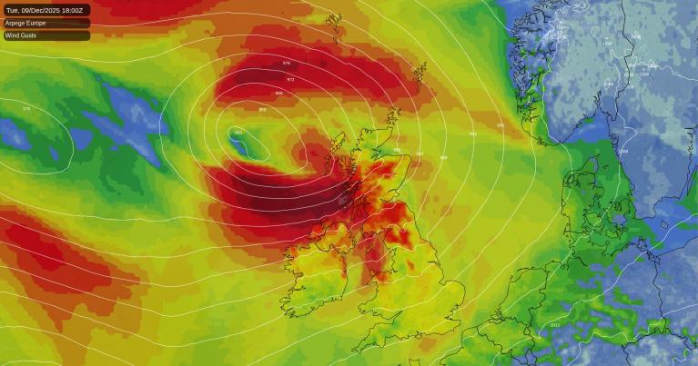 Mild But Wild as Storm Bram Sweeps In