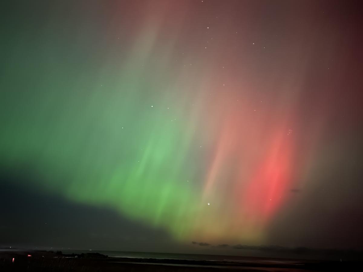 G4 solar storm brings red Aurora delight in the small hours midweek