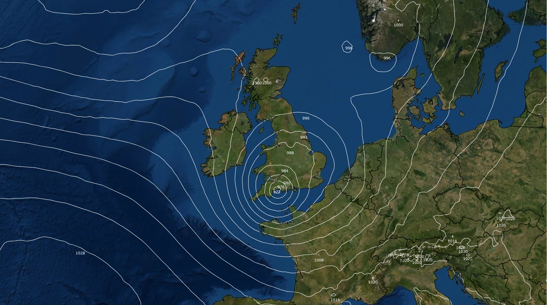 Unsettled week turns wilder by Friday as a rapidly deepening low looks likely to cross Britain