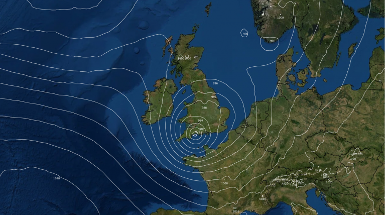 Unsettled week turns wilder by Friday as a rapidly deepening low looks likely to cross Britain
