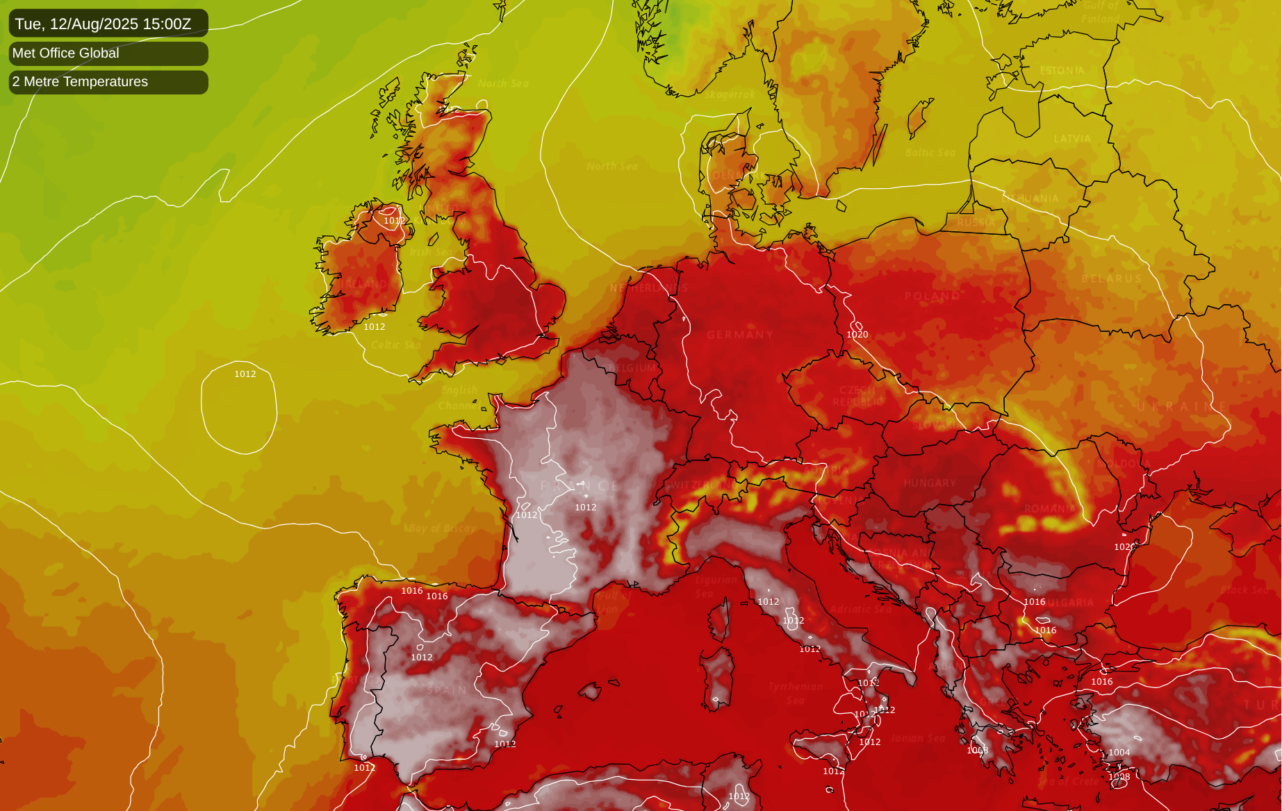Hot weather back on the agenda for both the UK and Europe