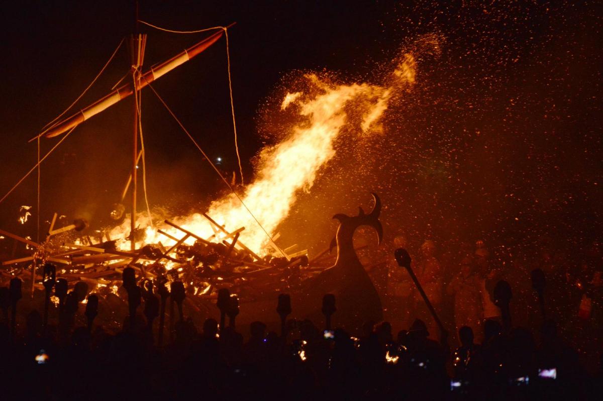 Shetland - Up Helly Aa the Viking celebration, Weather Radar and Jimmy Perez