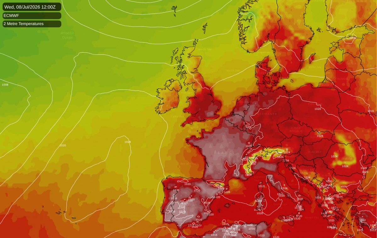 Analysis of the June heatwave as the ECMWF model suggests another heat dome in July
