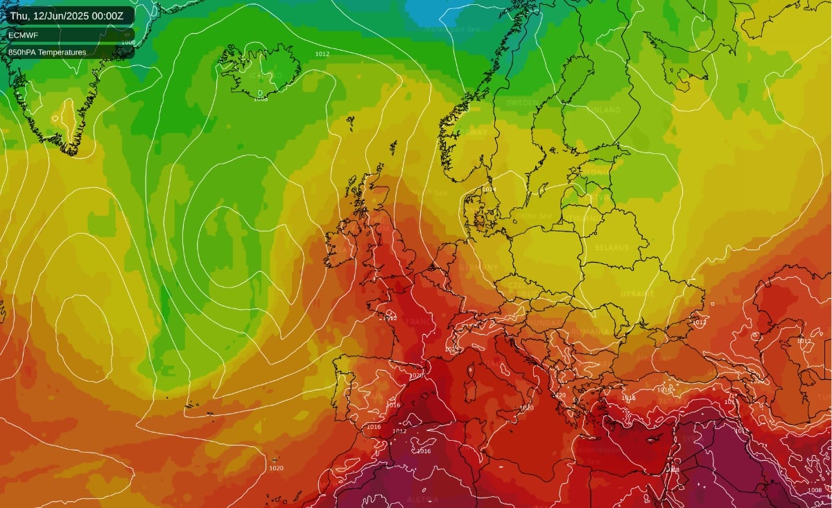 A Look Ahead: Hot plume from Europe, a break for thunderstorms, then drier weather beckons