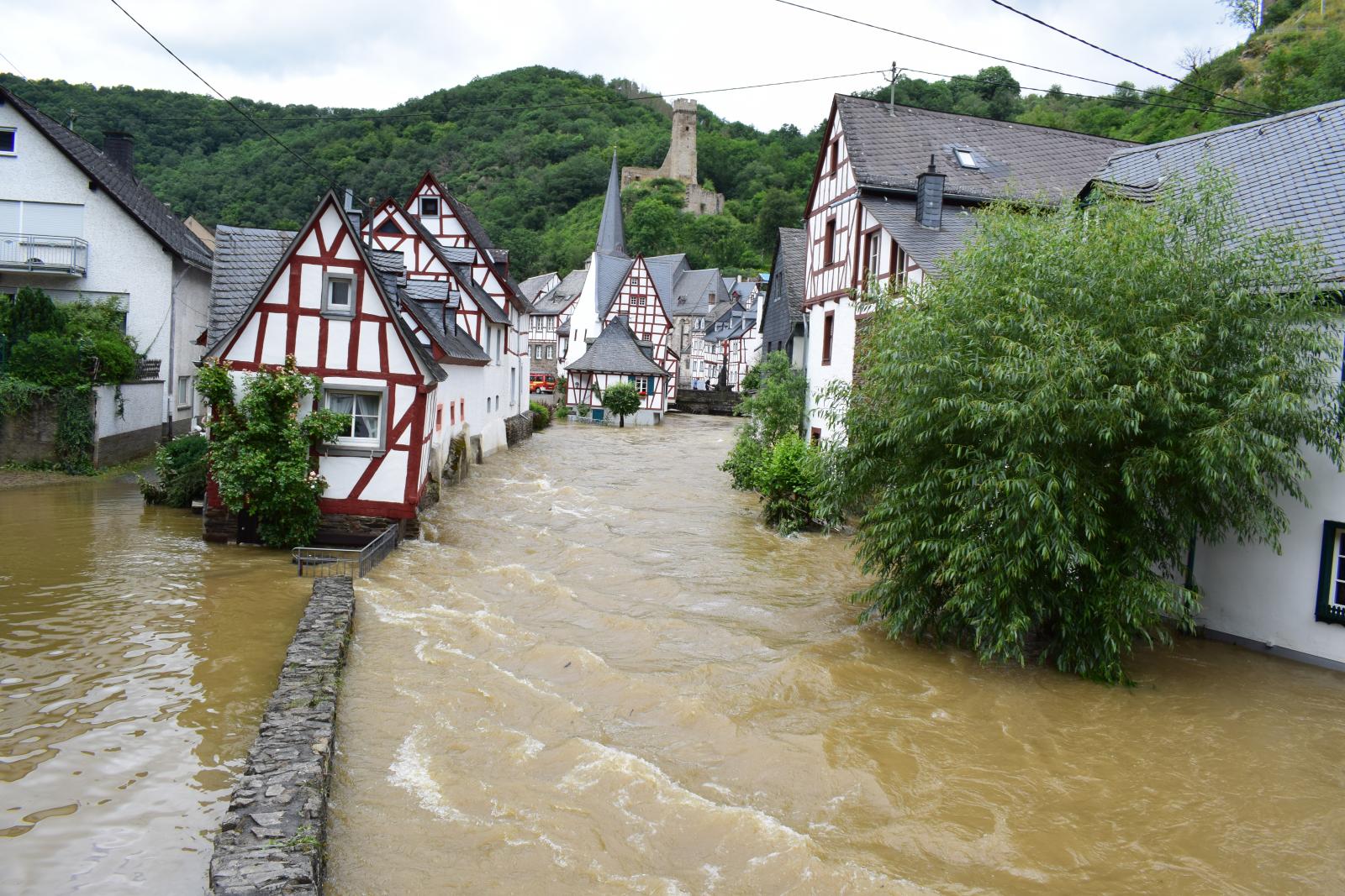 Potential for a catastrophic flood event to unfold across parts of central Europe