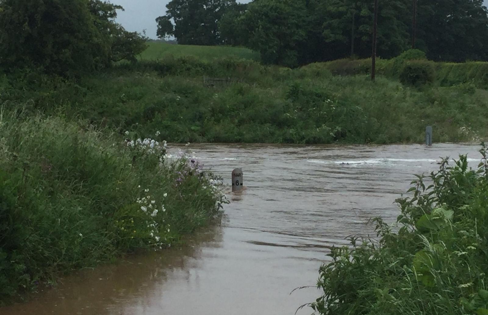 Flooded ford