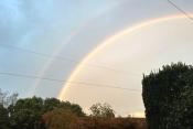 Blustery showers and frontal rain before a warmer but windy start to the weekend