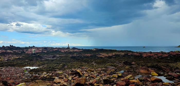 The risk of hefty downpours and thunderstorms continues for the first half of this week