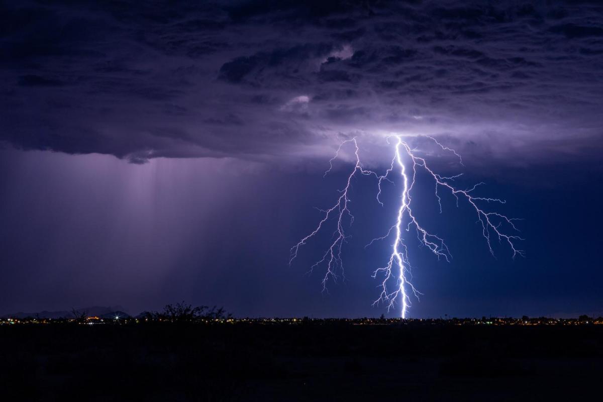 Risk of thunderstorms overnight with lightning and hail 