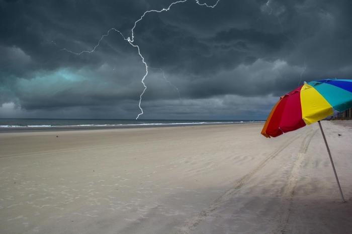 A warm, humid weekend with the risk of thunderstorms and torrential downpours