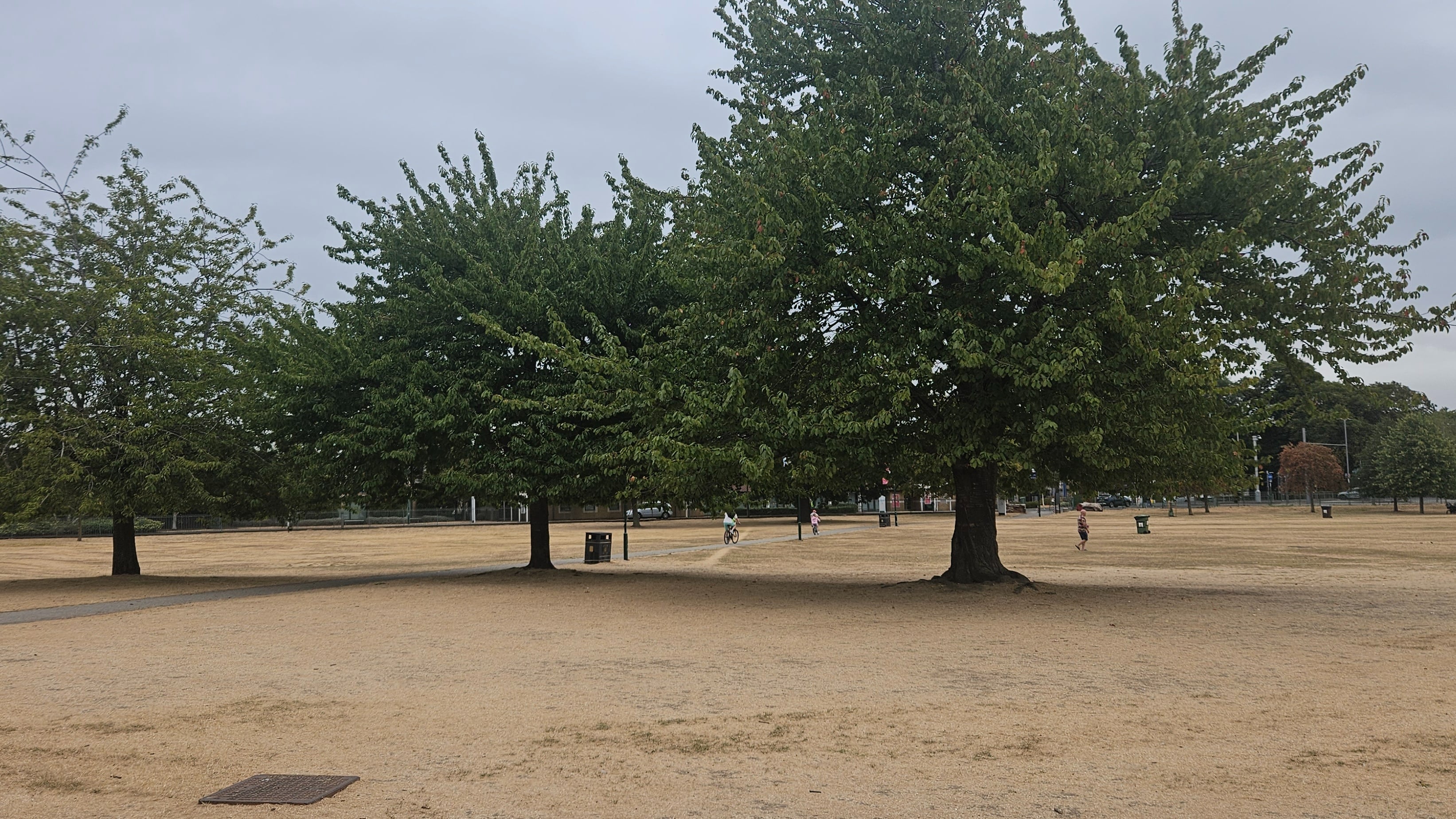 Temperatures drop as low pressure replaces high, bringing showers but no drought relief