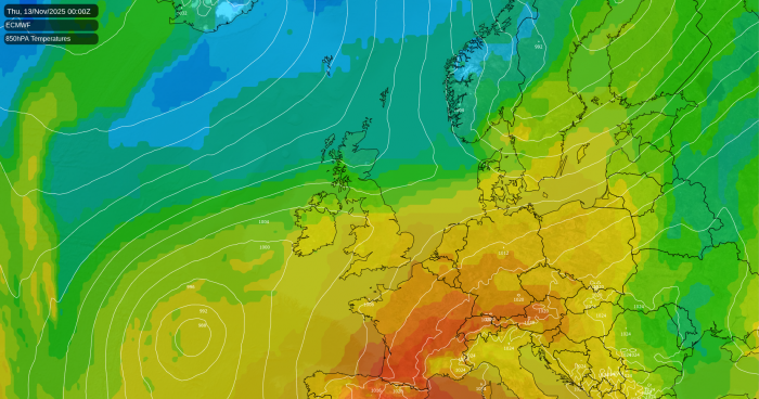 The mild start to November continues but there are signs of a colder change from the north
