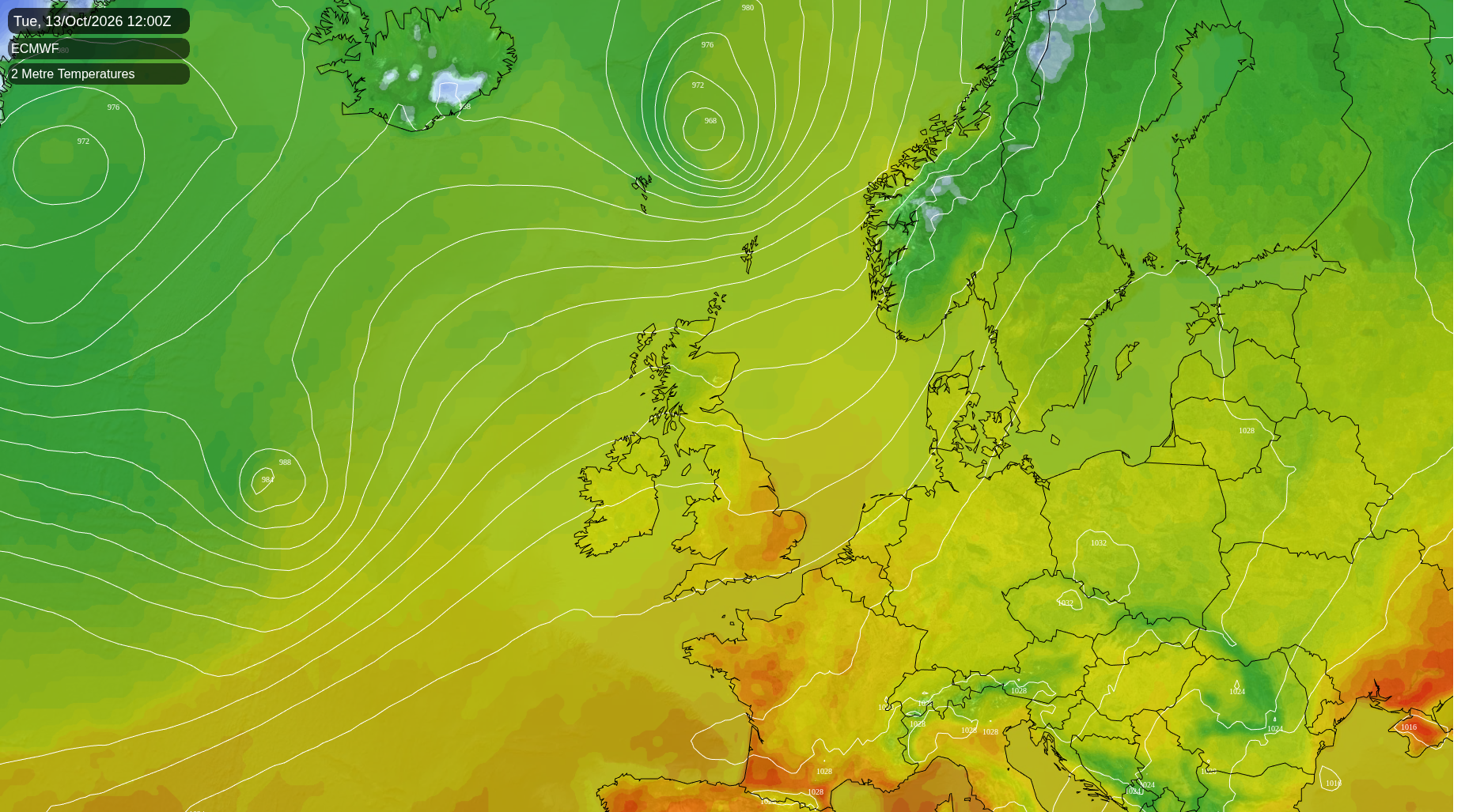 Temperature swings for the south with notable mid-October warmth arriving next week