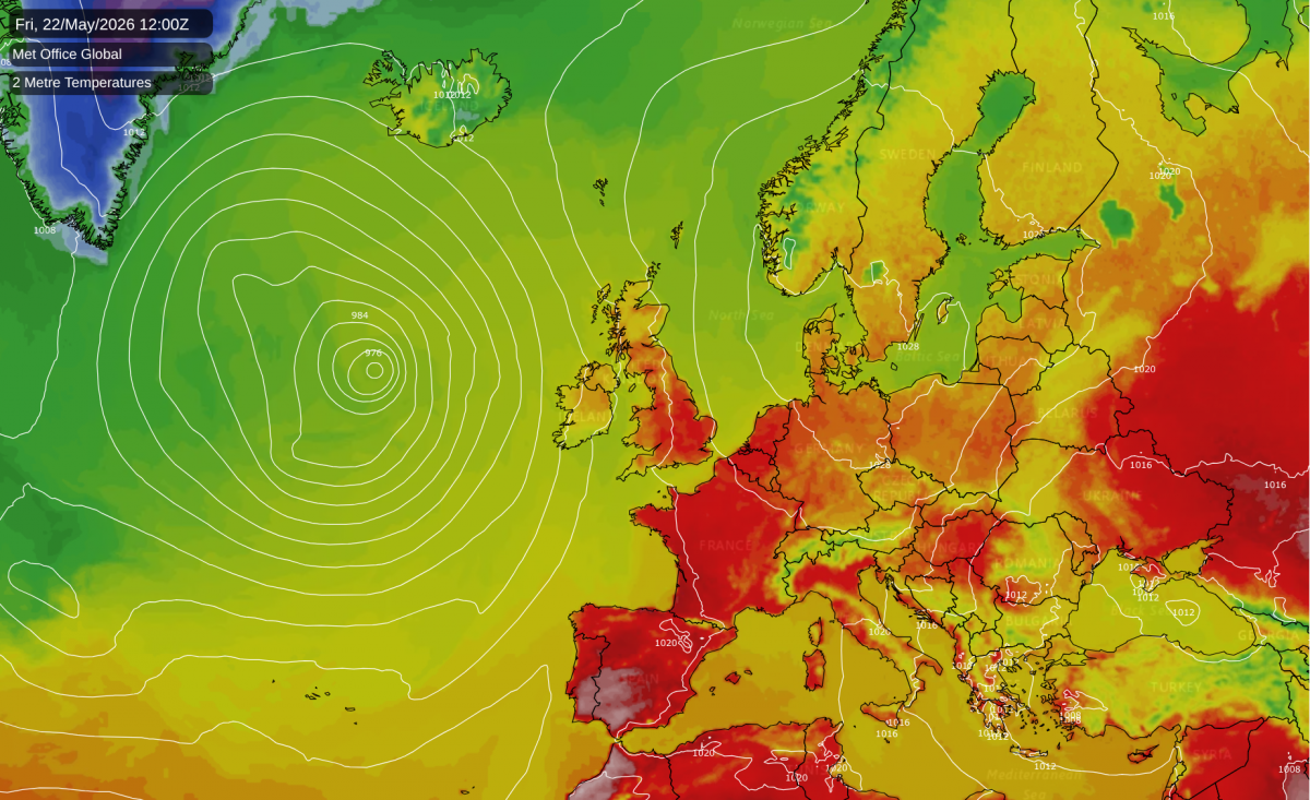 High 20s likely next week as winds swing from northerly to southerly