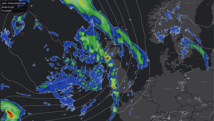 Temperatures into the high teens by Friday after a showery, blustery midweek
