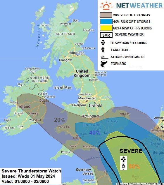 Storm forecast Map