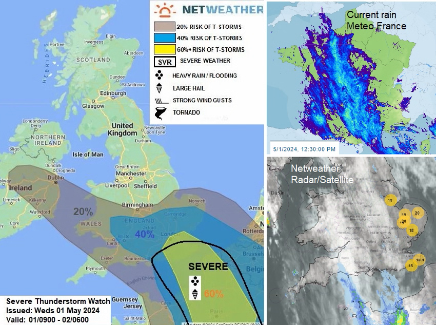 Thunderstorm warning for UK severe weather