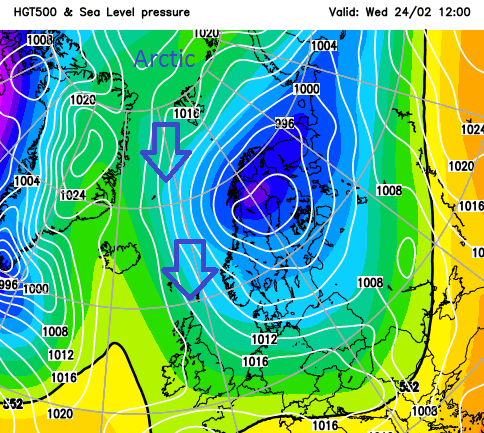 The cold end to February