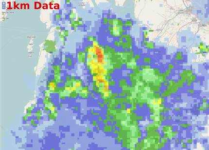 1km radar