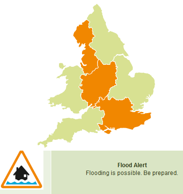 June flood risk, summer showers and frontal rain