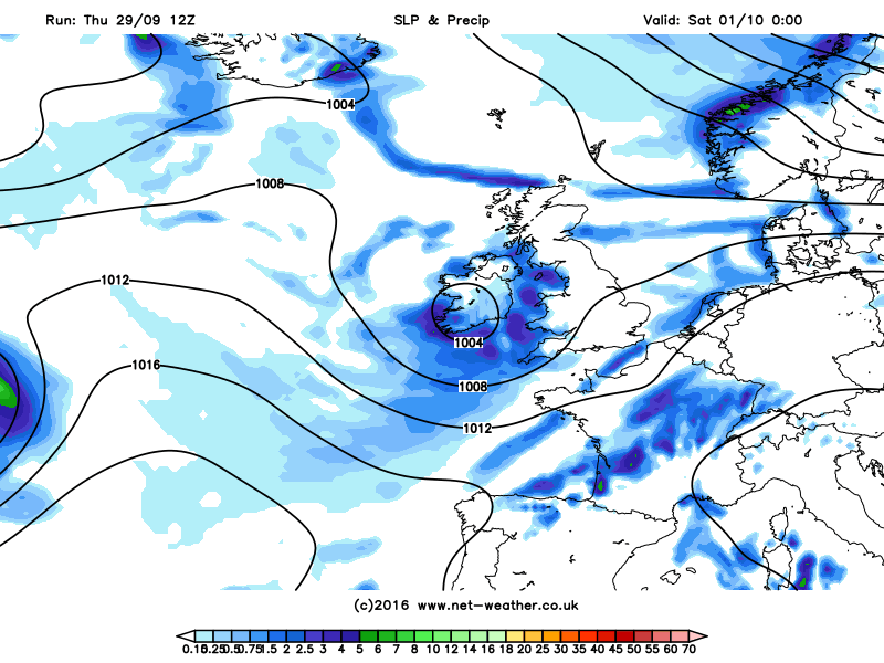 Low pressure across the south this weekend