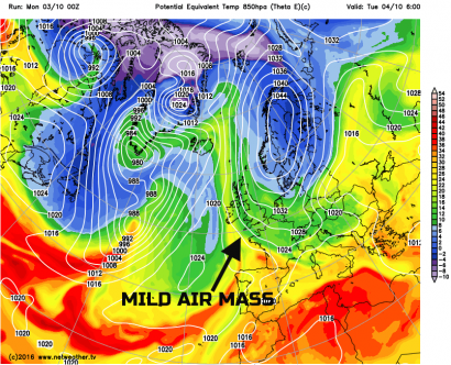 Mild air mass