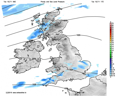 Some showers during Tuesday