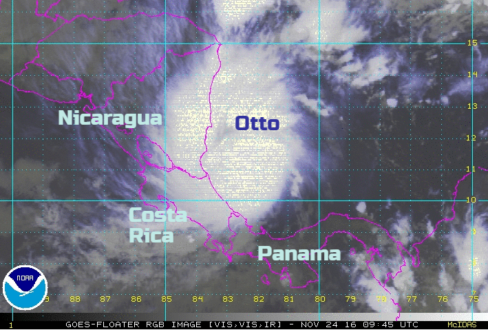 Late Hurricane Otto - Nicaragua & Costa Rica