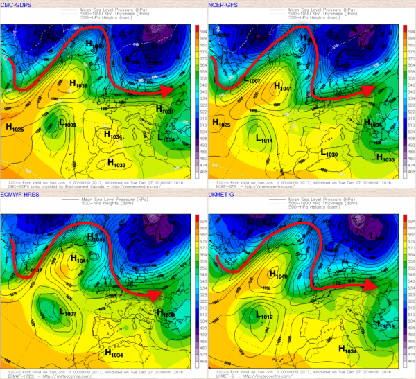 Amplification to the west and north of the UK