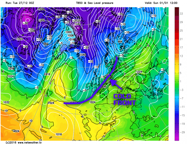  Colder air mass 