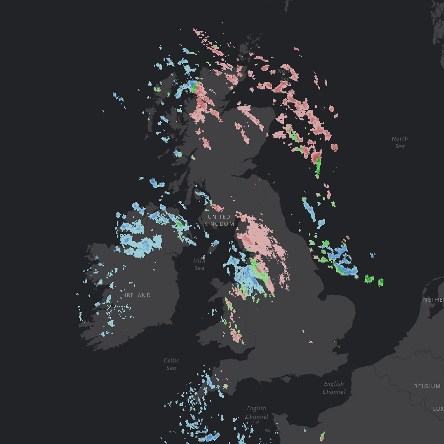 Weather type radar from earlier this morning